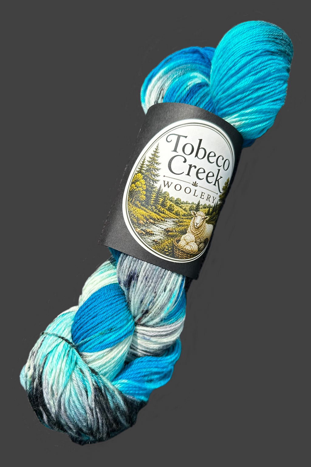 Torch Lake Summer hand-dyed yarn